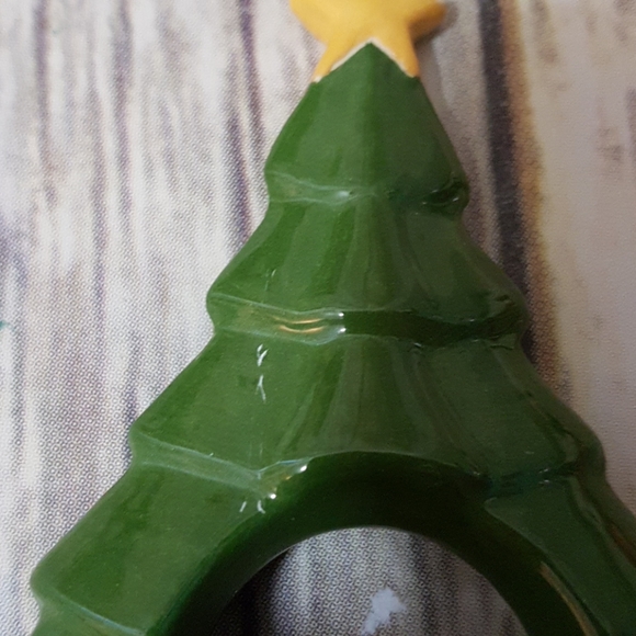 Set of 8 Christmas tree napkin rings - Picture 5 of 8